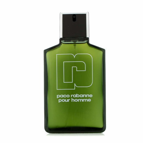 Paco Rabanne Pour Homme Eau De Toilette 100ml, a fresh spicy herbal scent with notes of rosemary, lavender, and amber.