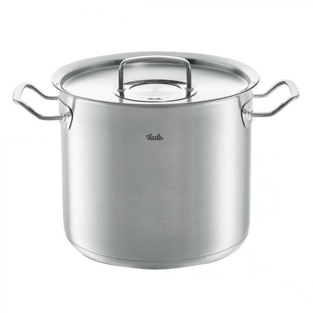 Fissler Orig-Profi 2.0 High Stew Pot, 20cm, stainless steel with 5.2L capacity, condensing lid, even heat, and stay-cool handles.