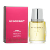 Burberry Eau De Toilette Spray 50ml, a woody aromatic fragrance with fresh notes of bergamot and warm cedarwood.