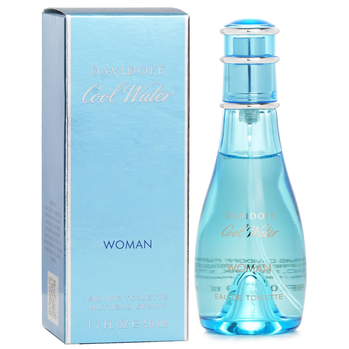 Davidoff Cool Water Eau De Toilette Spray (50ml) features fresh citrus and floral notes, ideal for modern women.