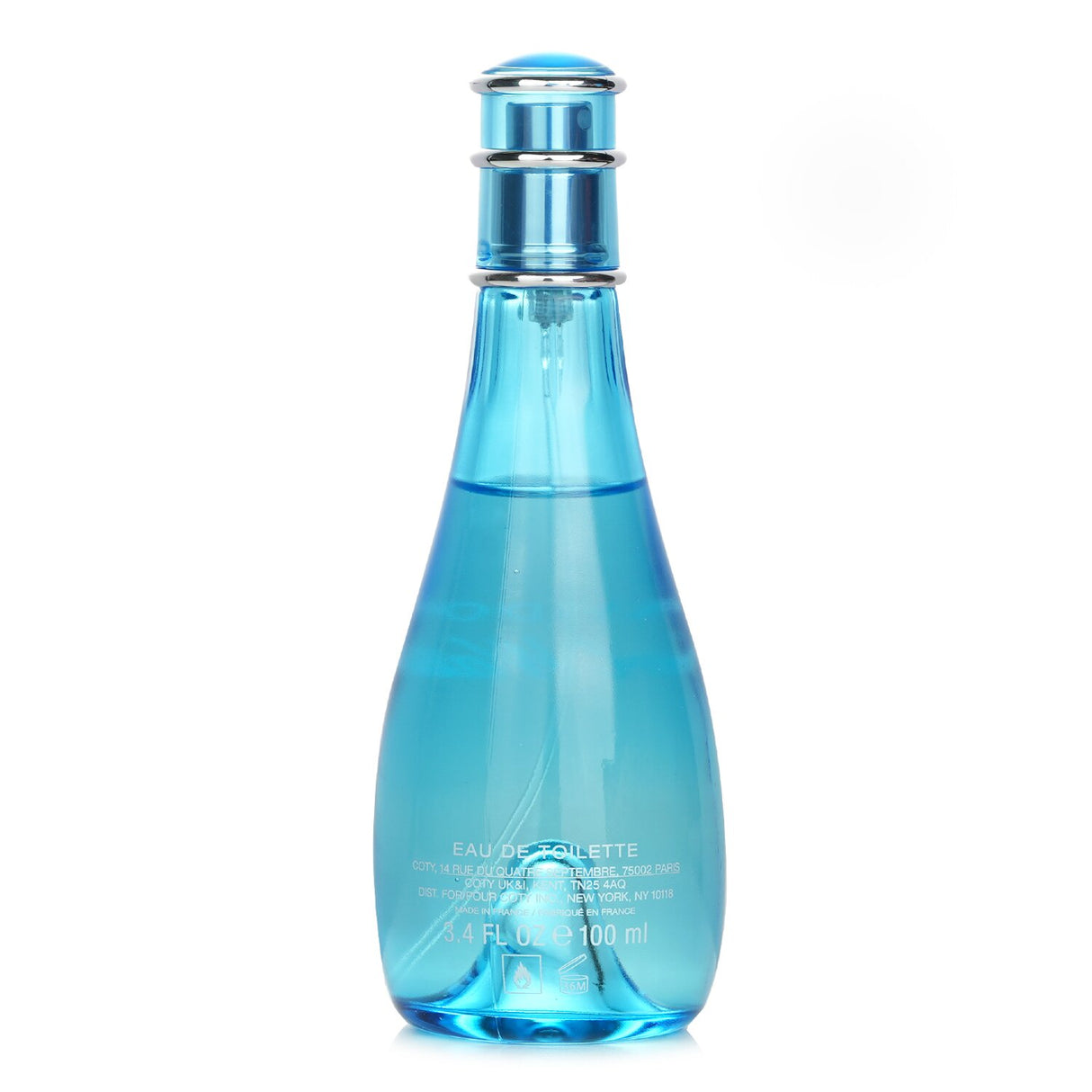 Davidoff Cool Water Eau De Toilette Spray in 100ml, a refreshing floral aquatic fragrance for modern women.