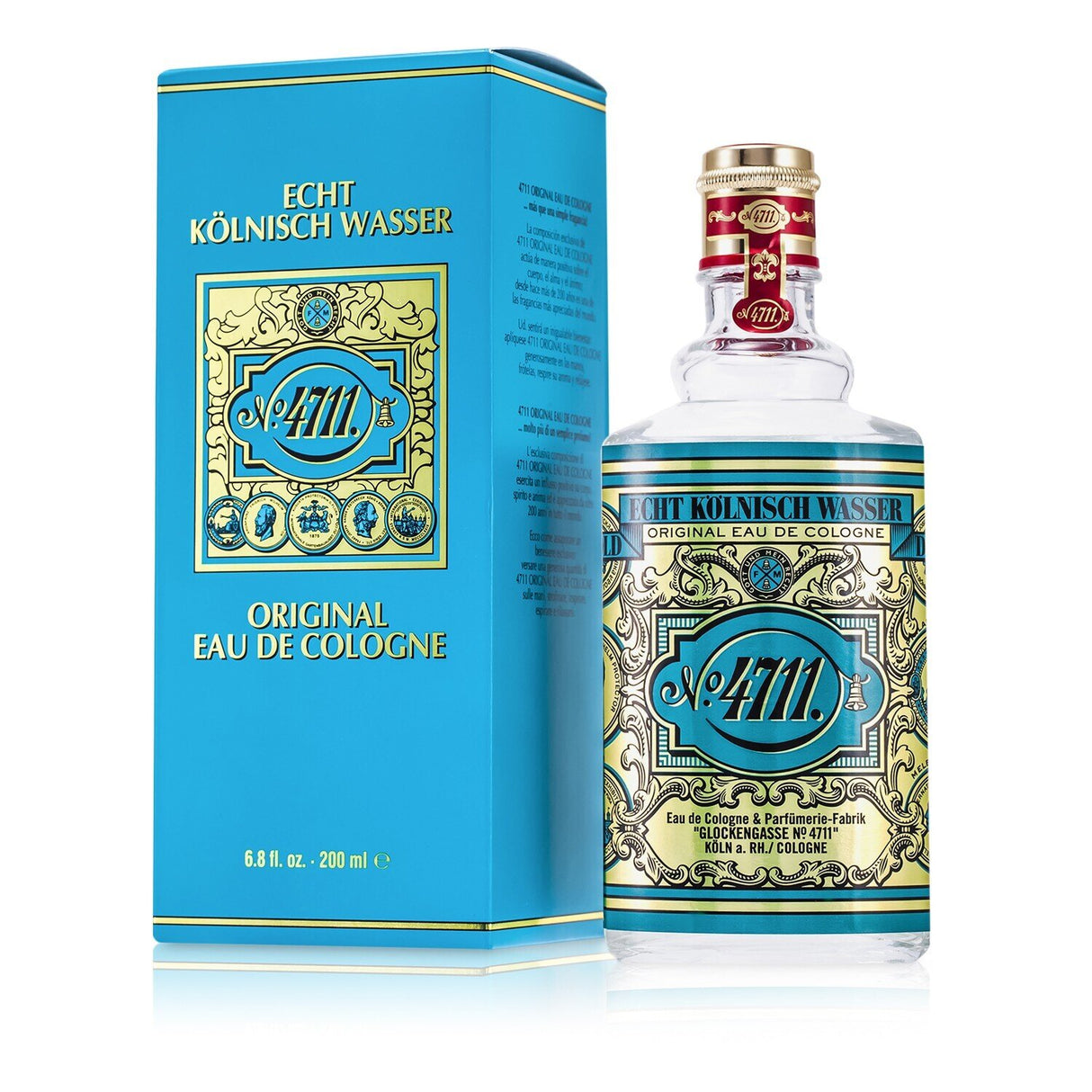 4711 Eau De Cologne in a 200ml bottle featuring a refreshing citrus aroma with floral and woody notes, ideal for daytime use.