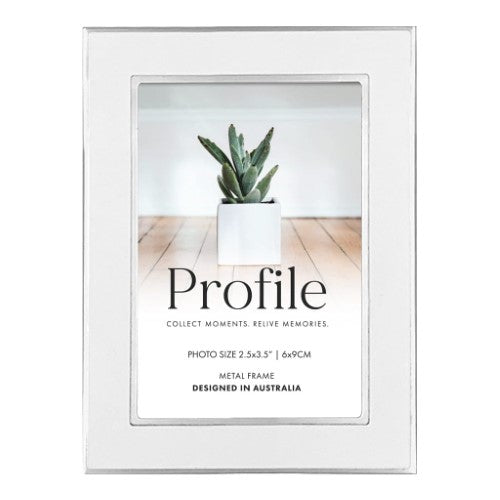 Profile - Eternal White Metal Photo Frame - 5x7in (13x18cm)