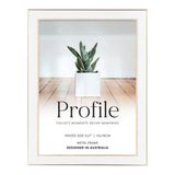 Profile - Eternal White/Rose Gold Metal Photo Frame - 4x6in (10x15cm)