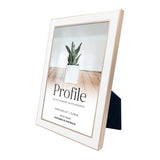 Profile - Eternal White/Rose Gold Metal Photo Frame - 4x6in (10x15cm)