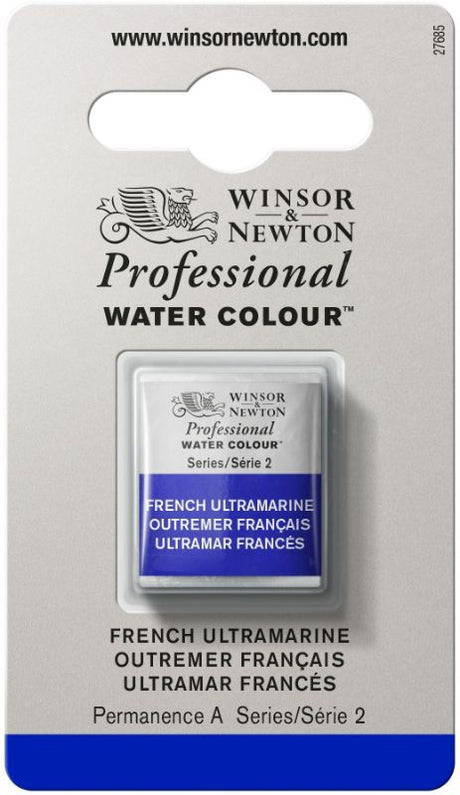 Vibrant Winsor & Newton Cobalt Turquoise Lt watercolour half pan, ideal for rich and transparent watercolor painting.