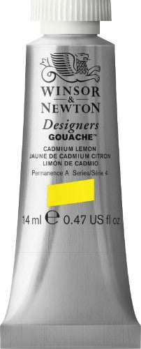 Winsor & Newton 14ml Viridian Designers' Gouache tube, a vibrant opaque watercolor for designers and artists.