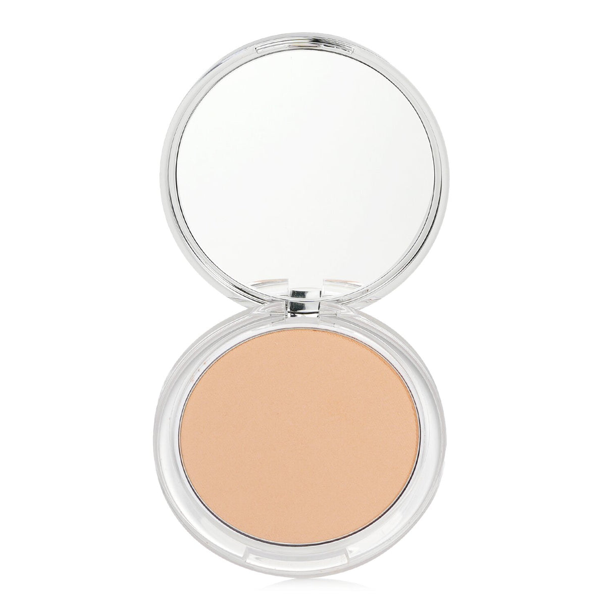 Clinique Stay Matte Powder Oil Free in No. 03 Stay Beige, lightweight formula controls shine for a flawless, natural look.