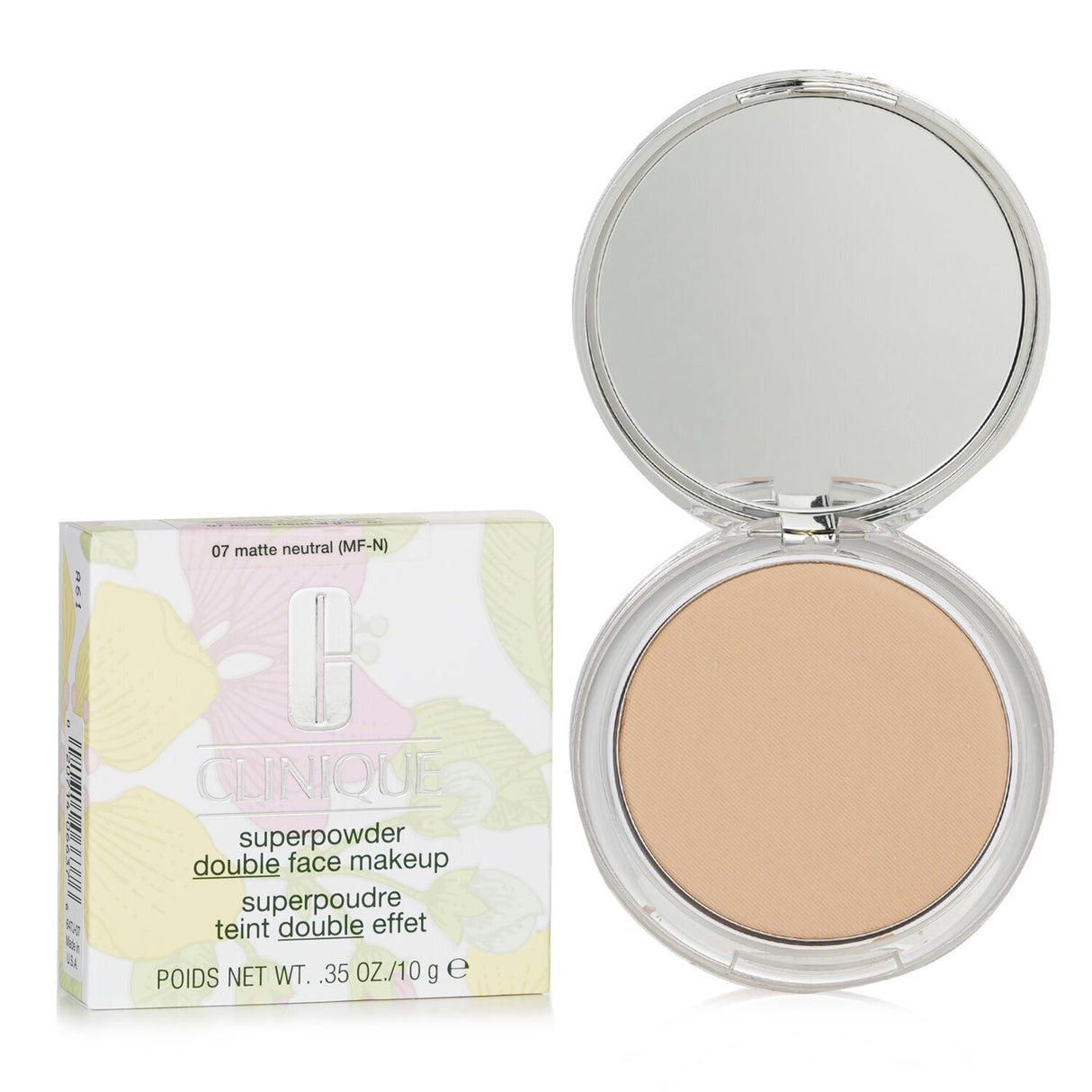 Clinique Superpowder No. 07 Matte Neutral, a premium 10g powder-foundation blend for flawless, long-lasting coverage.