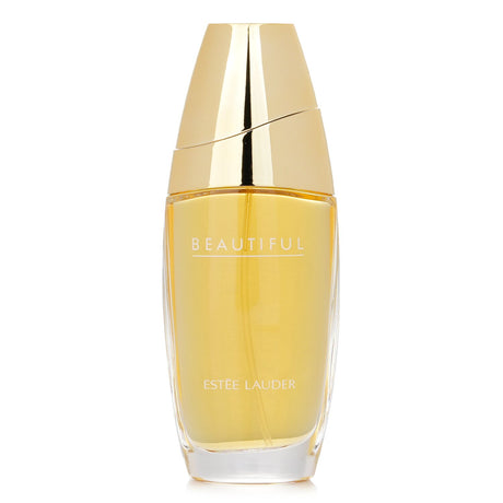 Bottle of Estee Lauder Beautiful Eau De Parfum Spray (75ml) featuring floral and fruity notes, ideal for confident women.