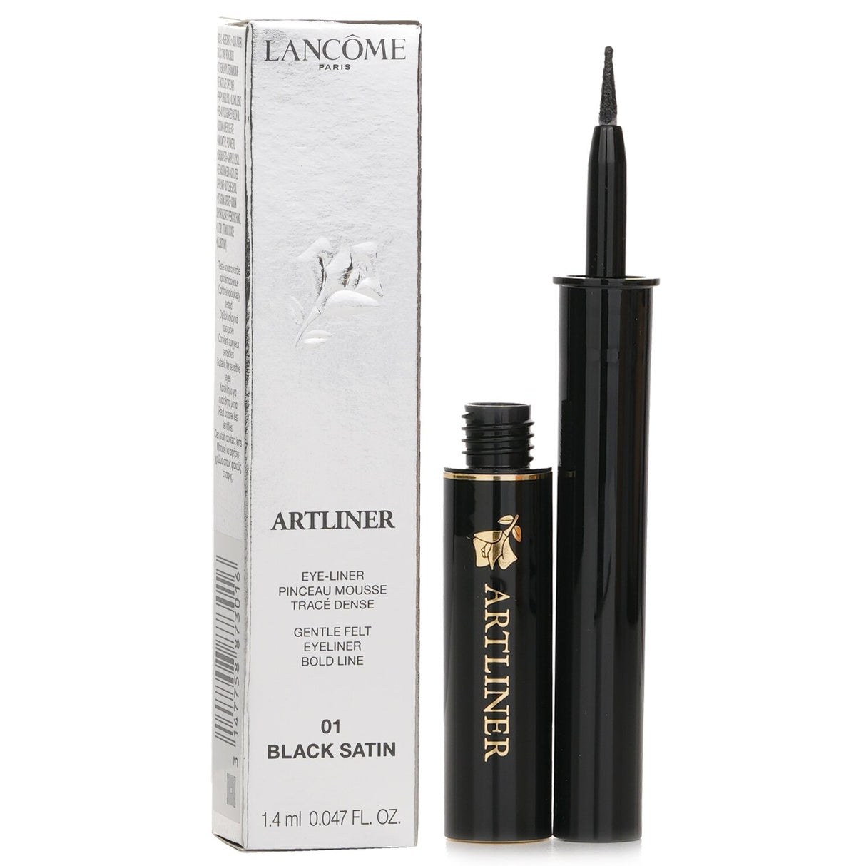 "Lancome Artliner No. 01 Noir, a precision black eyeliner for creating defined, long-lasting eye looks."