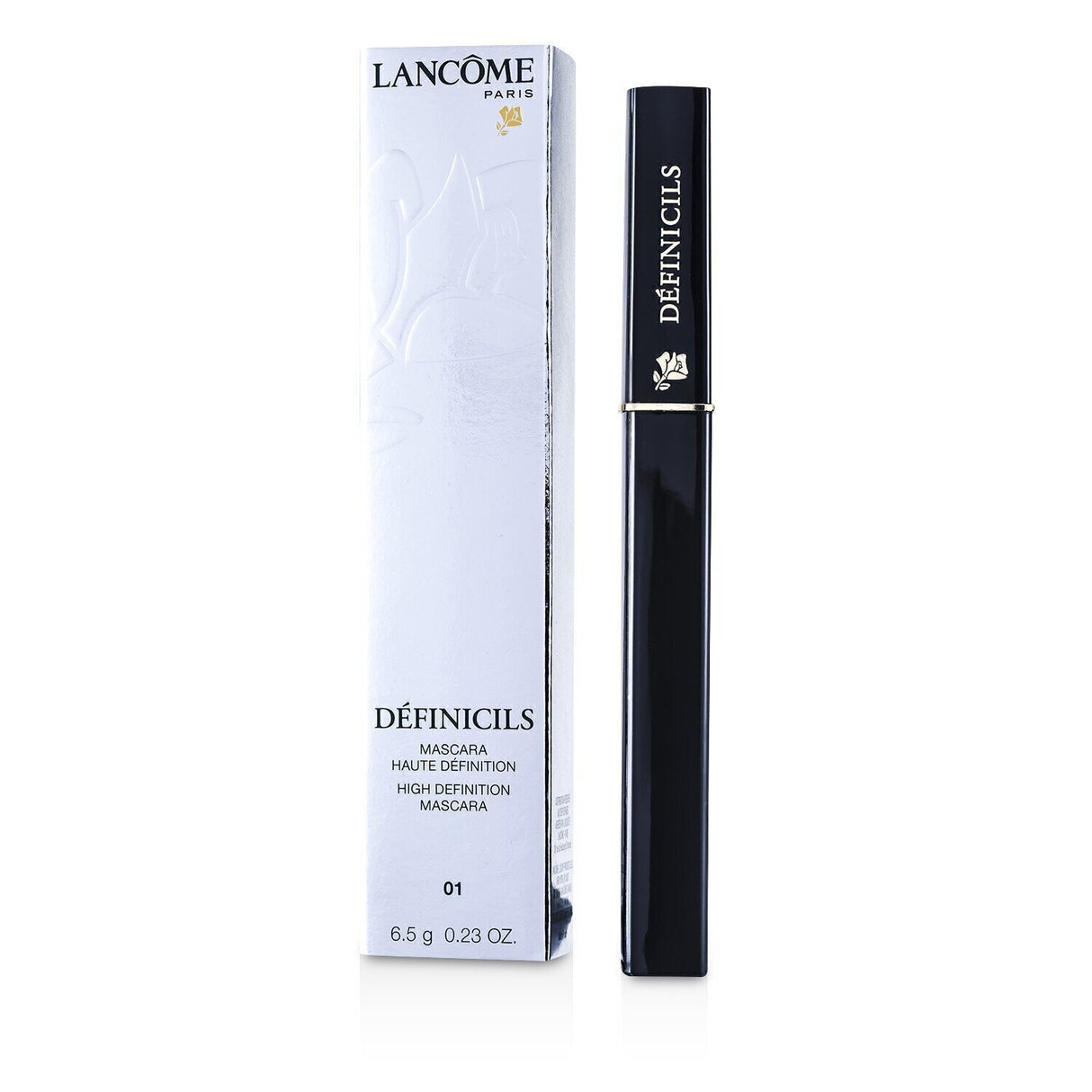 High-definition Lancôme mascara in Noir Infini for long, defined lashes; perfect for sensitive eyes and contact lens wearers.