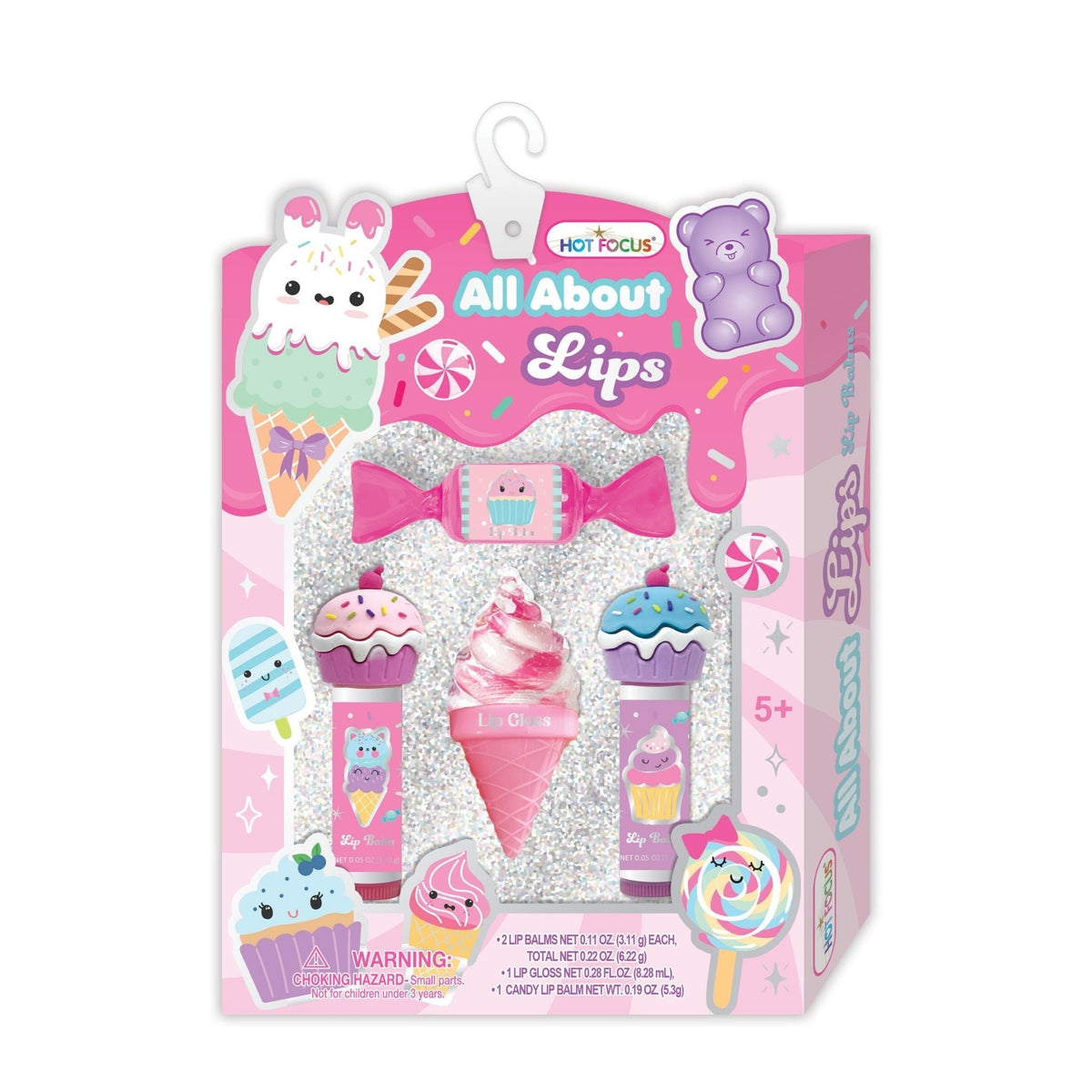 Kids Lip Balm & Lip Gloss Set - Sweets