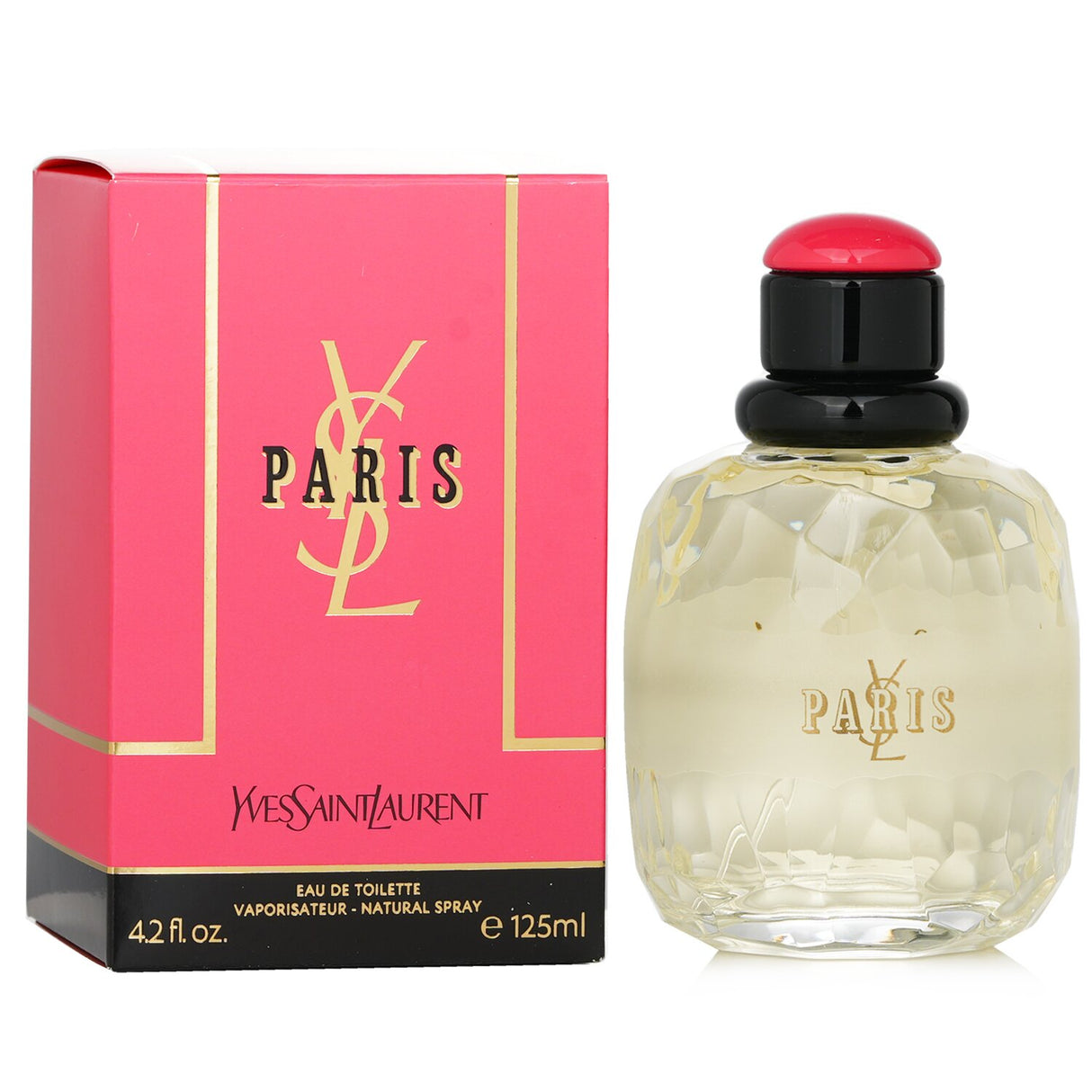 Yves Saint Laurent - Paris Eau De Toilette Spray 125ml, an elegant fragrance blending floral and fruity notes for timeless romance.