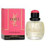 75ml bottle of Yves Saint Laurent Paris Eau De Toilette, a romantic floral fragrance crafted with 232 notes for sophistication.