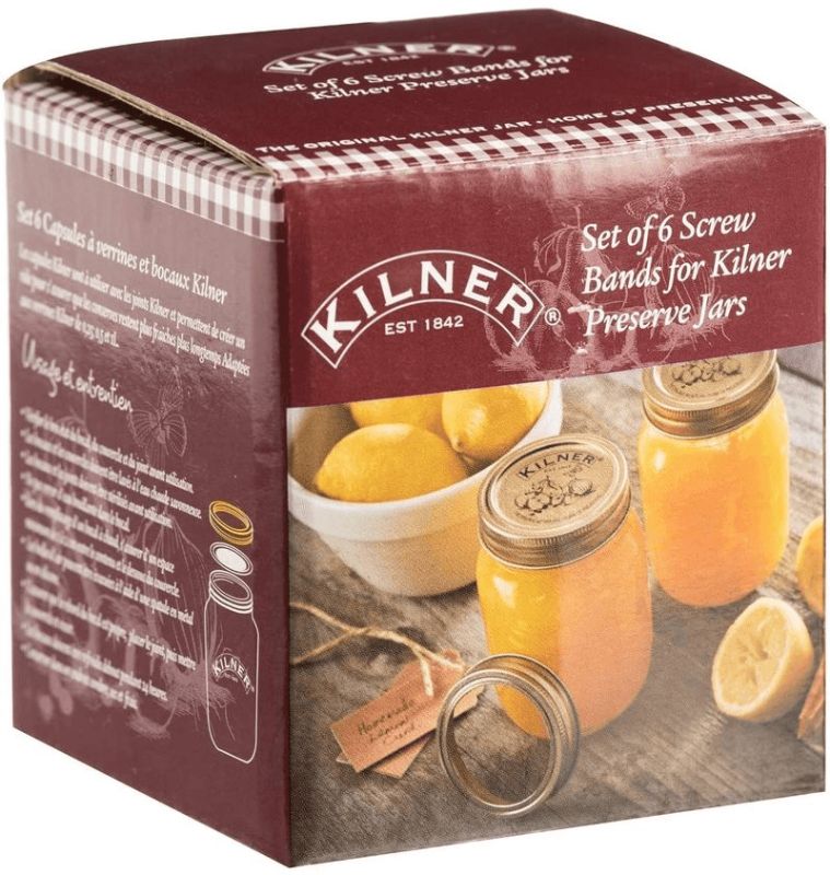 Kilner Genuine Screw Bands Set Of 6