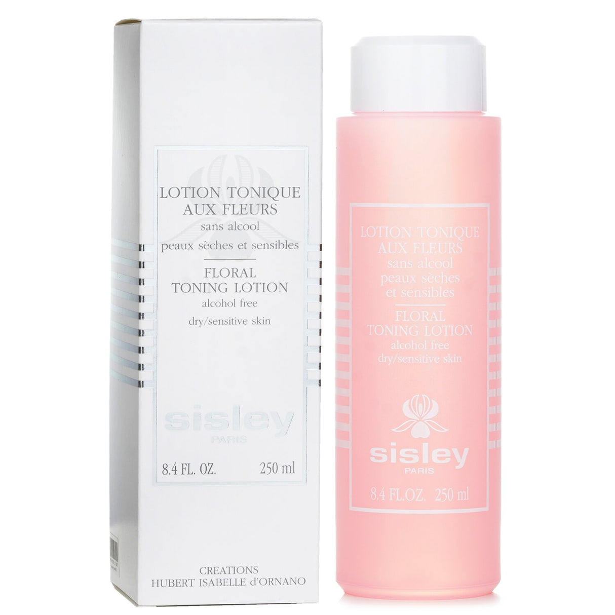 Sisley Botanical Floral Toning Lotion: Alcohol-free, 250ml solution for refreshing, hydrating, and soothing sensitive skin.