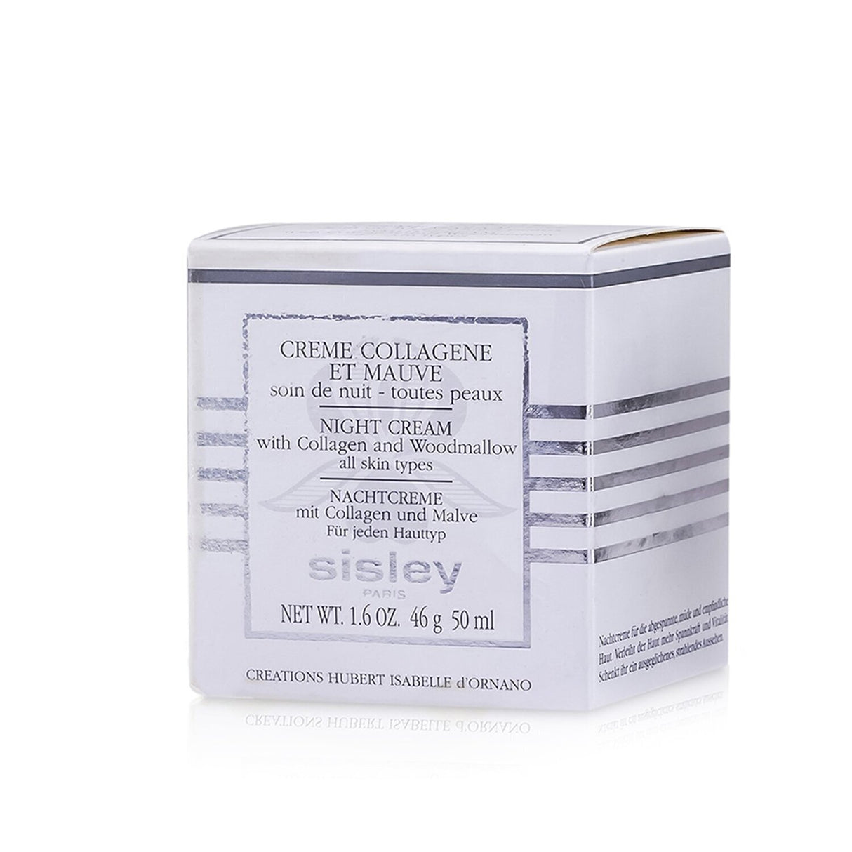 Luxurious Sisley Botanical Night Cream with Collagen & Woodmallow, delivering anti-aging benefits and deep hydration overnight.