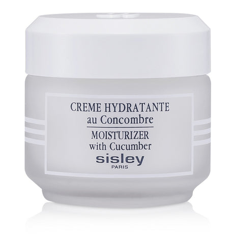 Lightweight cucumber-infused moisturizer in a 50ml jar, hydrates and revitalizes for softer, luminous skin.