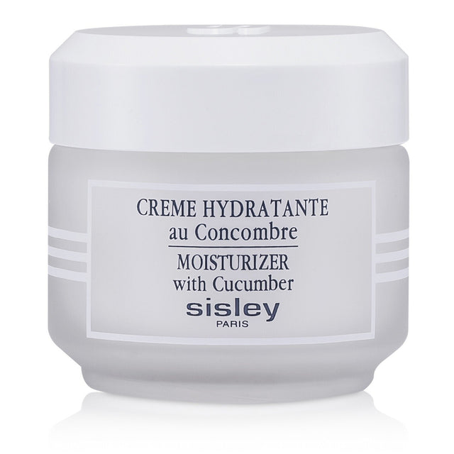 Lightweight cucumber-infused moisturizer in a 50ml jar, hydrates and revitalizes for softer, luminous skin.