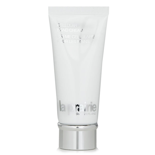 Luxurious La Prairie Cellular Hand Cream, 100ml, intensely hydrates and soothes dry hands, leaving them soft and nourished.