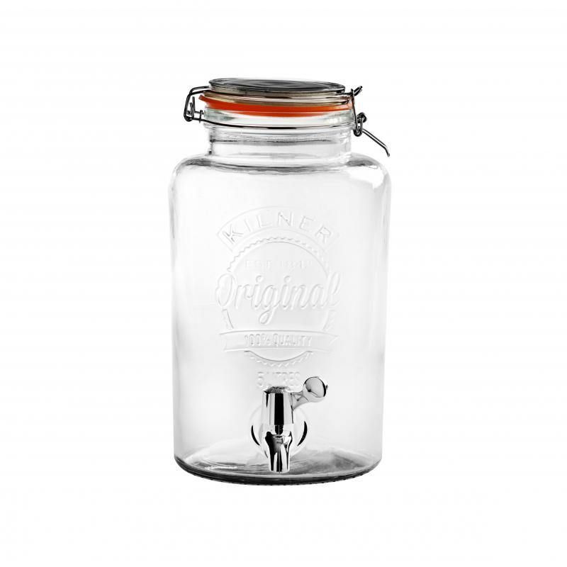 Kilner Round Storage Jar Dispensing Tap Glass