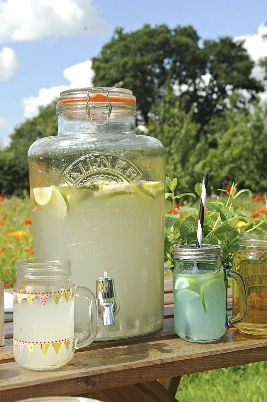 Kilner Round Storage Jar Dispensing Tap Glass