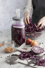 Kilner Fermentation Set 3 Litre for making homemade sauerkraut and kimchi with easy-to-use glass jar and fermentation tools.