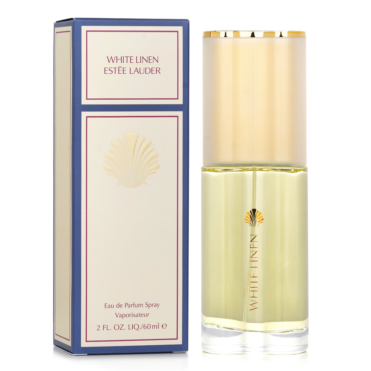 Timeless Estee Lauder White Linen Eau De Parfum, 60ml, featuring floral notes of rose, jasmine, and a warm amber finish.