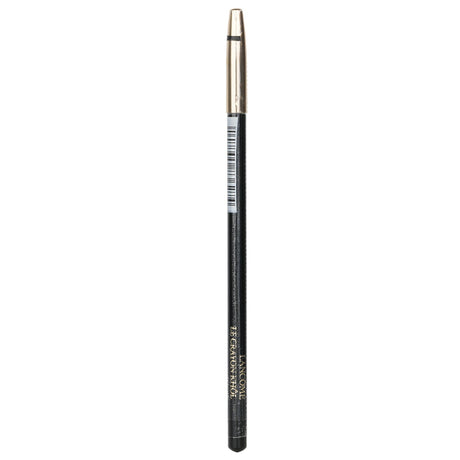 Lancôme Le Crayon Khol No. 01 Black eyeliner pencil, creamy texture for easy application and long-lasting high-definition color.