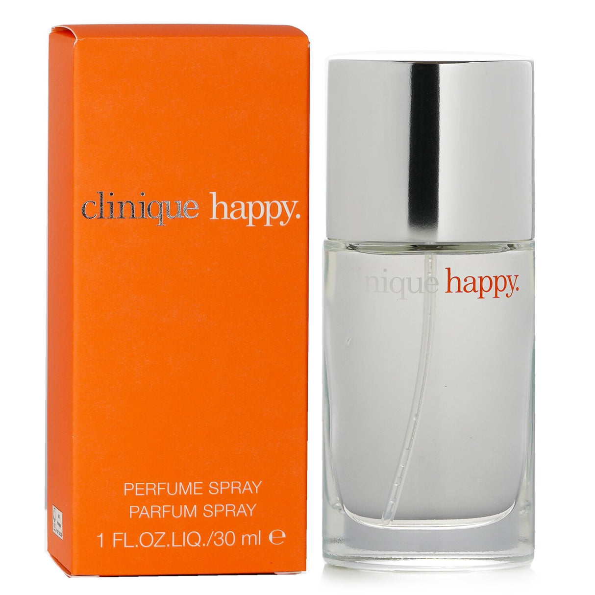 Clinique Happy Eau De Parfum Spray (30ml) offers a vibrant floral-fruity scent with uplifting top notes and a warm base.