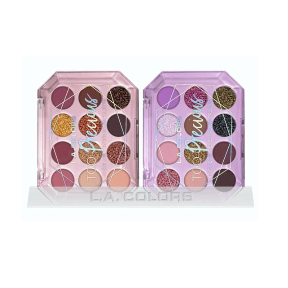 L.A. Colors Too Precious 12-Shade Eyeshadow Palette Display 8pc