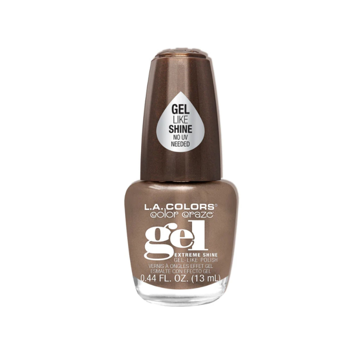 LA Colors Mocha Mousse Gel Polish - Brown Sugar