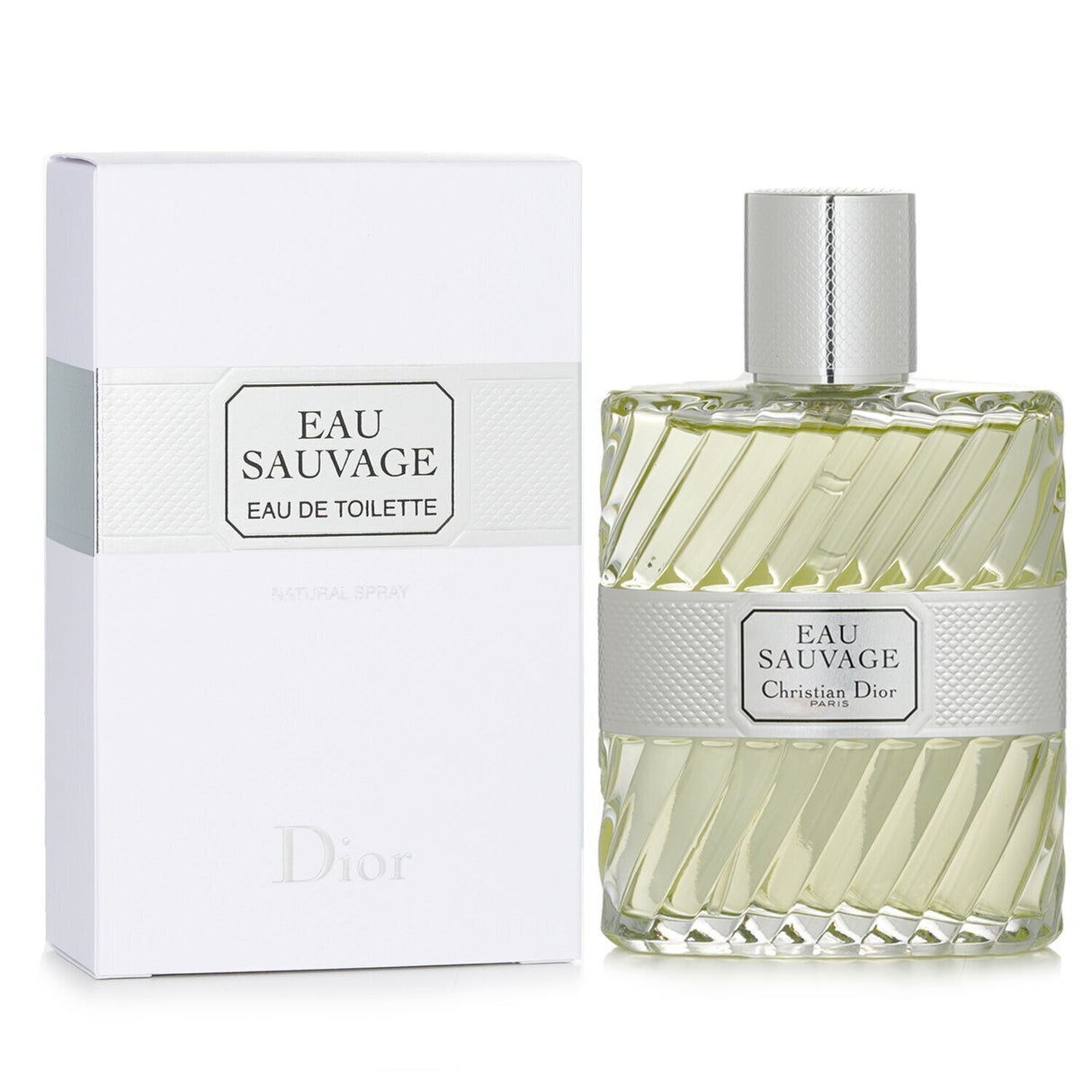 Christian Dior Eau Sauvage 100ml spray, a fresh citrus fragrance with woody undertones, perfect for the modern gentleman.