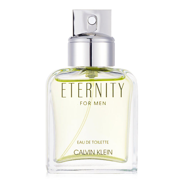 Calvin Klein Eternity Eau De Toilette Spray 50ml - a sophisticated fragrance with fresh and earthy notes for modern men.