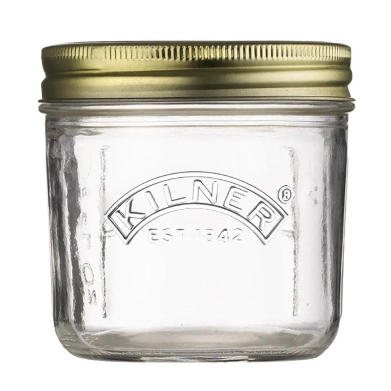 Kilner Wide Mouth Preserve Jar (200ml) for easy filling and sealing of jams, jellies, and pickles, made from durable glass.