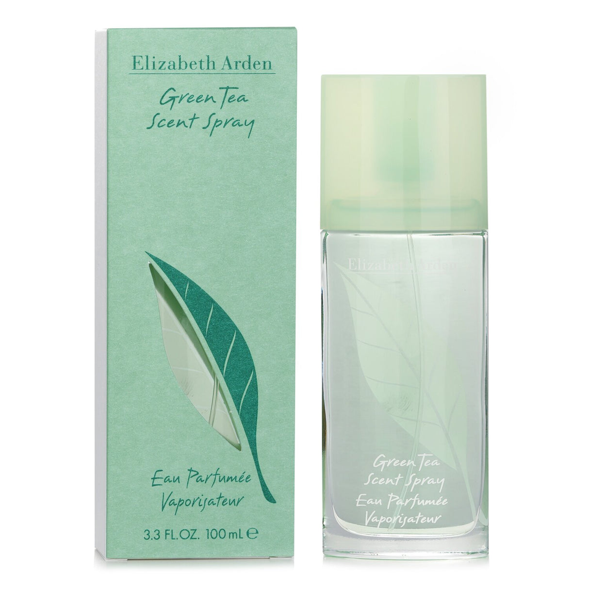 Refreshing Elizabeth Arden Green Tea Eau Parfumee Spray with citrus top notes and floral heart, perfect for a clean daytime scent.