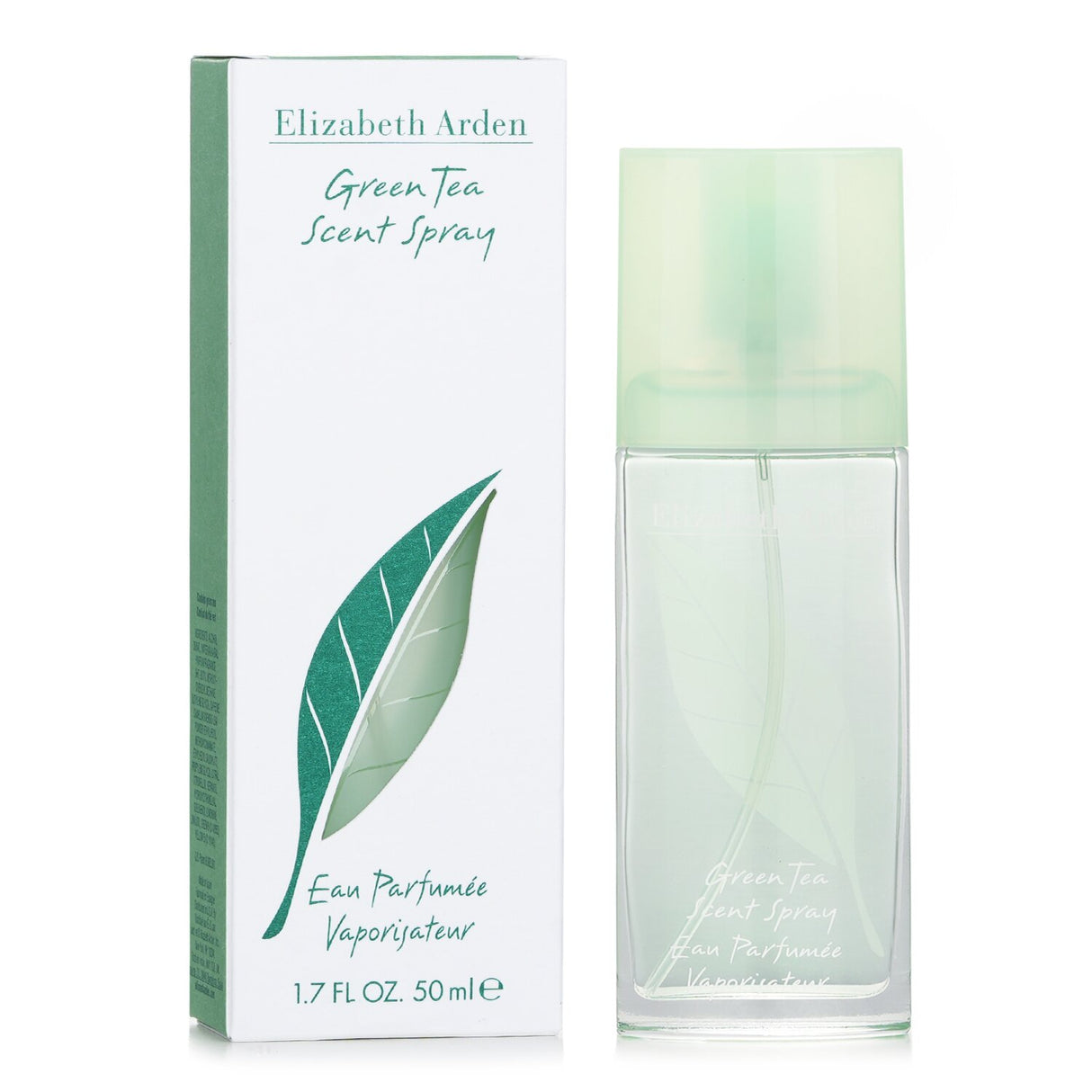 Refreshing 50ml Elizabeth Arden Green Tea Eau Parfumee Spray with citrus and floral notes, perfect for uplifting daytime wear.