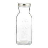 Kilner 1L glass juice and sauce bottle with airtight lid, wide neck for easy pouring, perfect for food preservation.