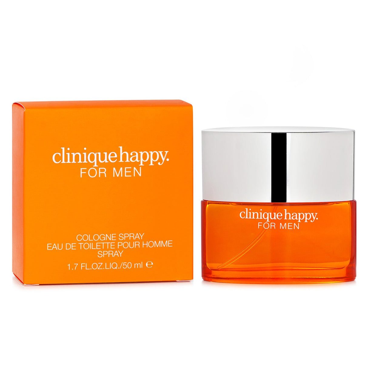 Clinique Happy Eau De Toilette Spray 50ml: uplifting citrus and floral fragrance, perfect for daily wear and joyful moments.