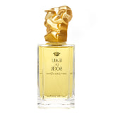 Luxurious 100ml Eau Du Soir perfume in elegant glass flacon with gold stopper, featuring enchanting floral notes.