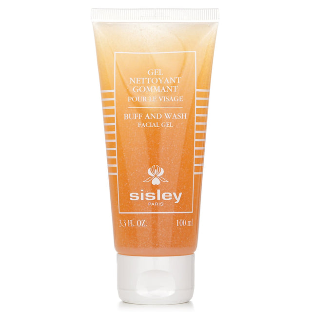 Sisley Botanical Buff & Wash Facial Gel in a 100ml tube, a gentle cleanser with botanical extracts for radiant, hydrated skin.