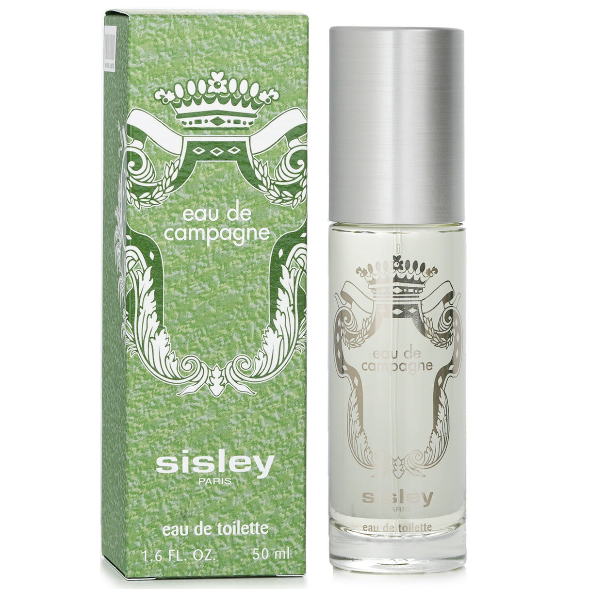 Sisley Eau De Campagne 50ml bottle, a unisex fragrance featuring fresh green grasses and unique tomato leaf notes.