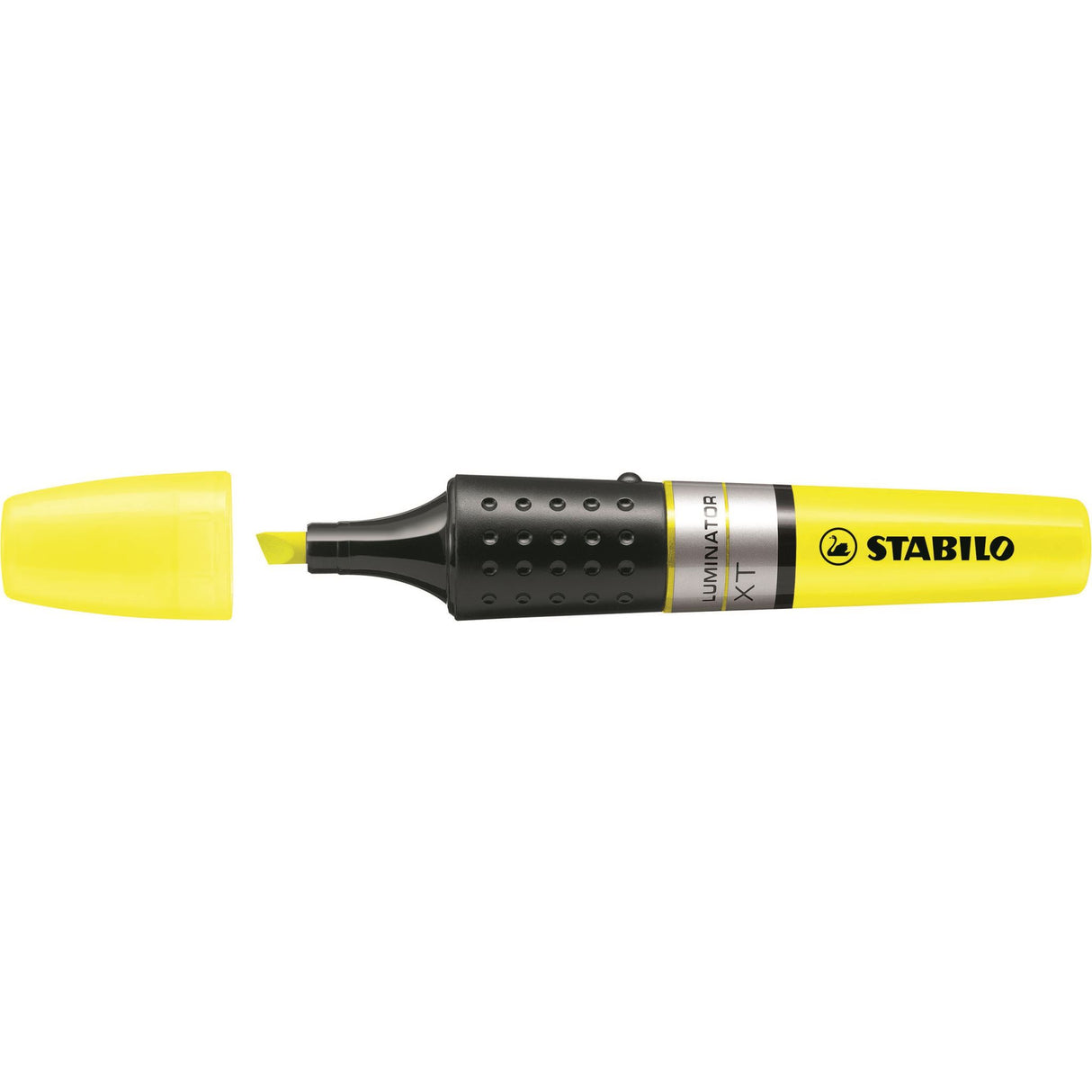 Stabilo Luminator Yellow Highlighter Set of 5, featuring long-lasting liquid ink and anti-dry out technology for effective highlighting.