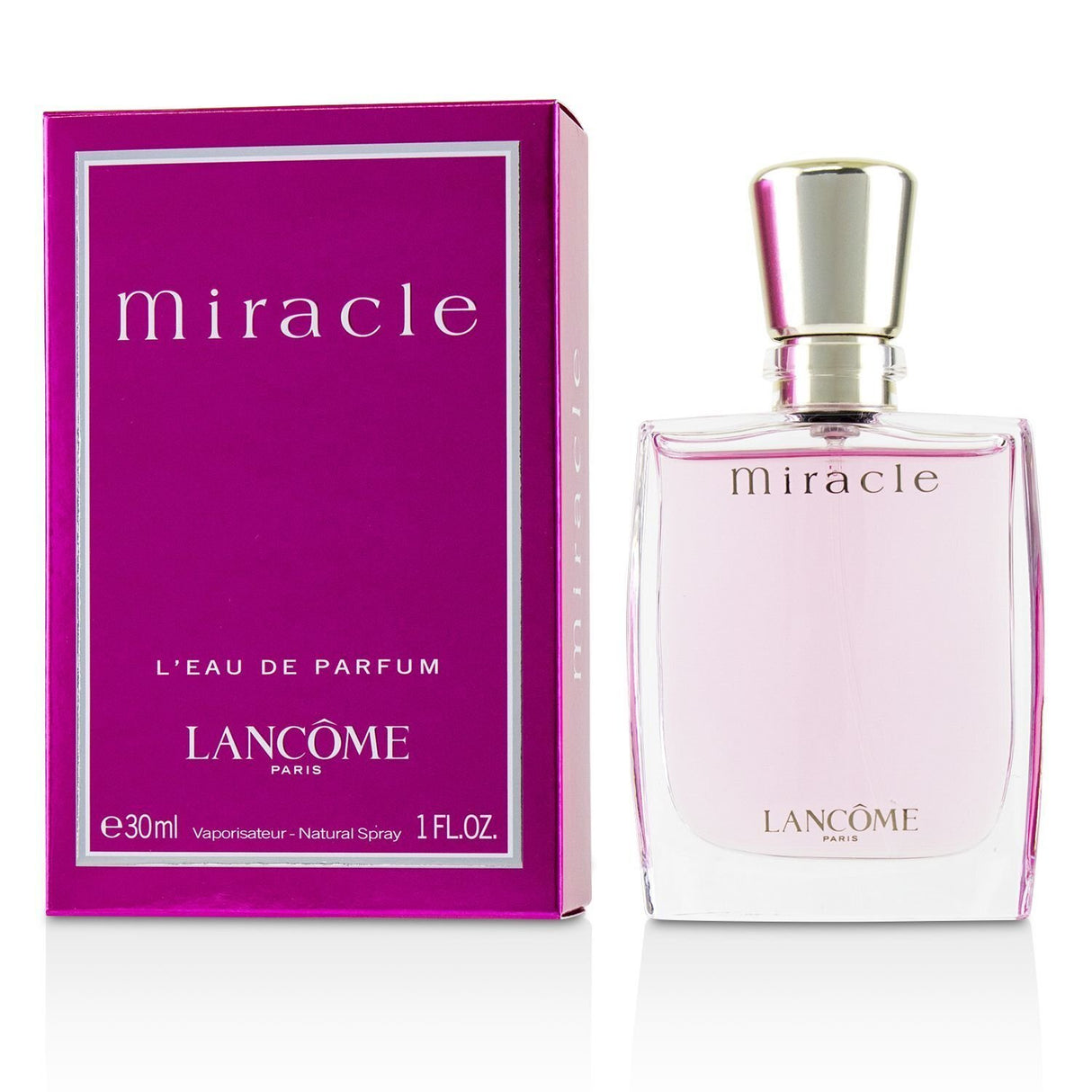 Lancome Miracle Eau De Parfum 30ml, a unique floral-spicy fragrance that refreshes and captivates for daily and special occasions.