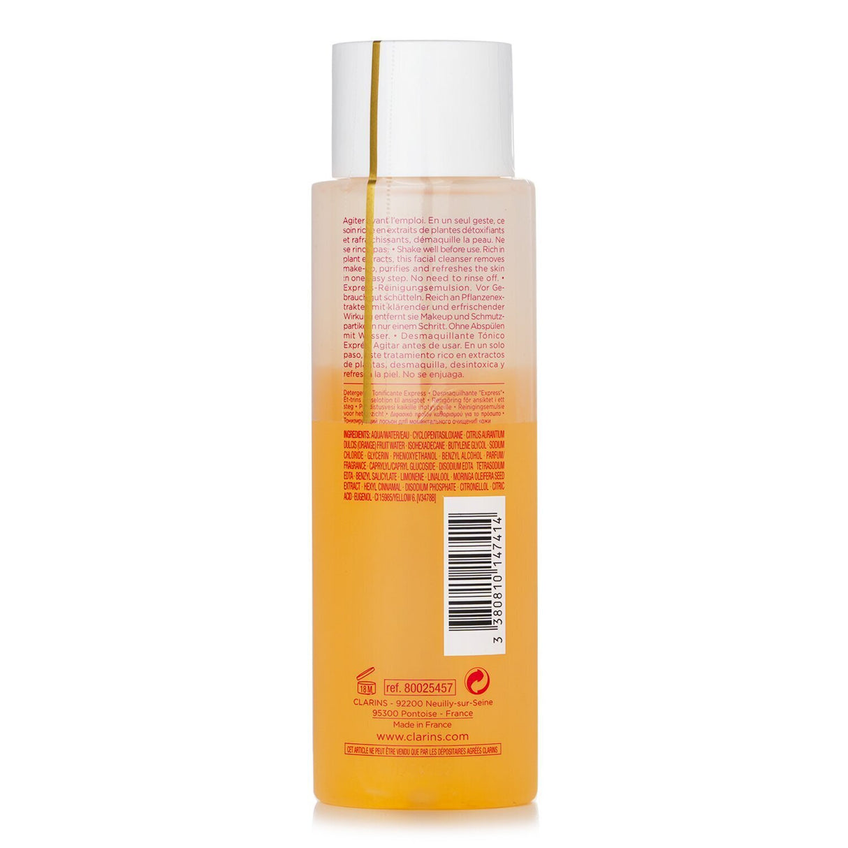 Clarins One Step Facial Cleanser 200ml, a multi-tasking formula that cleanses, tones, and refreshes for radiant skin.