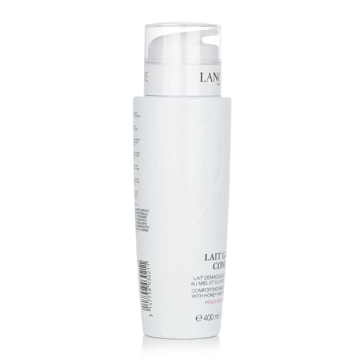 Lancôme Confort Galatée cleansing milk for dry skin, 400ml, enriched with milk-proteins for a soothing and hydrating cleanse.