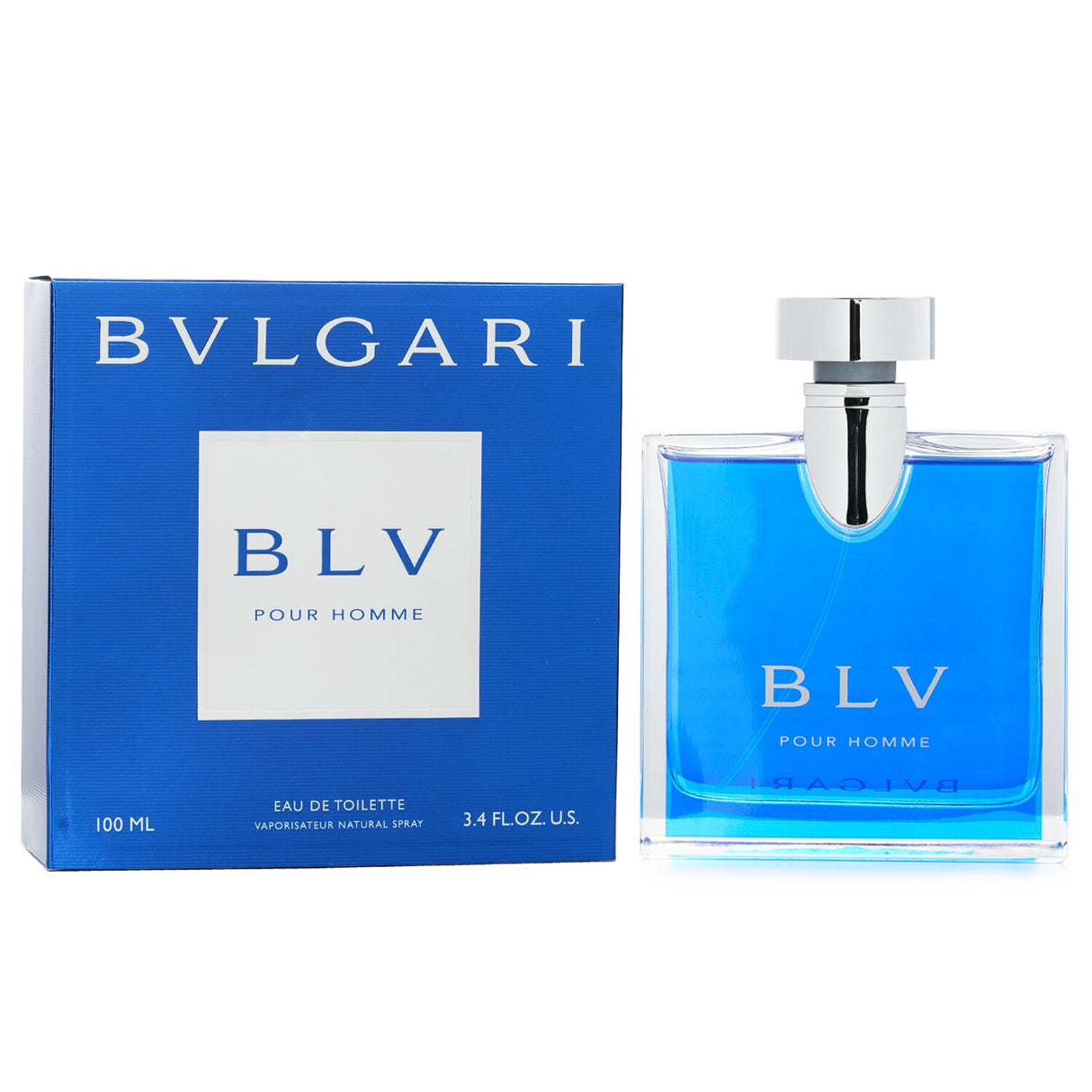 Bvlgari Blv Eau De Toilette Spray 100ml, a sophisticated men's fragrance with sandalwood, vetiver, and musk. Perfect for any occasion.