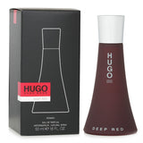 Hugo Boss Deep Red Eau De Parfum in a 50ml bottle, featuring floral fruity notes for a bold and captivating scent.