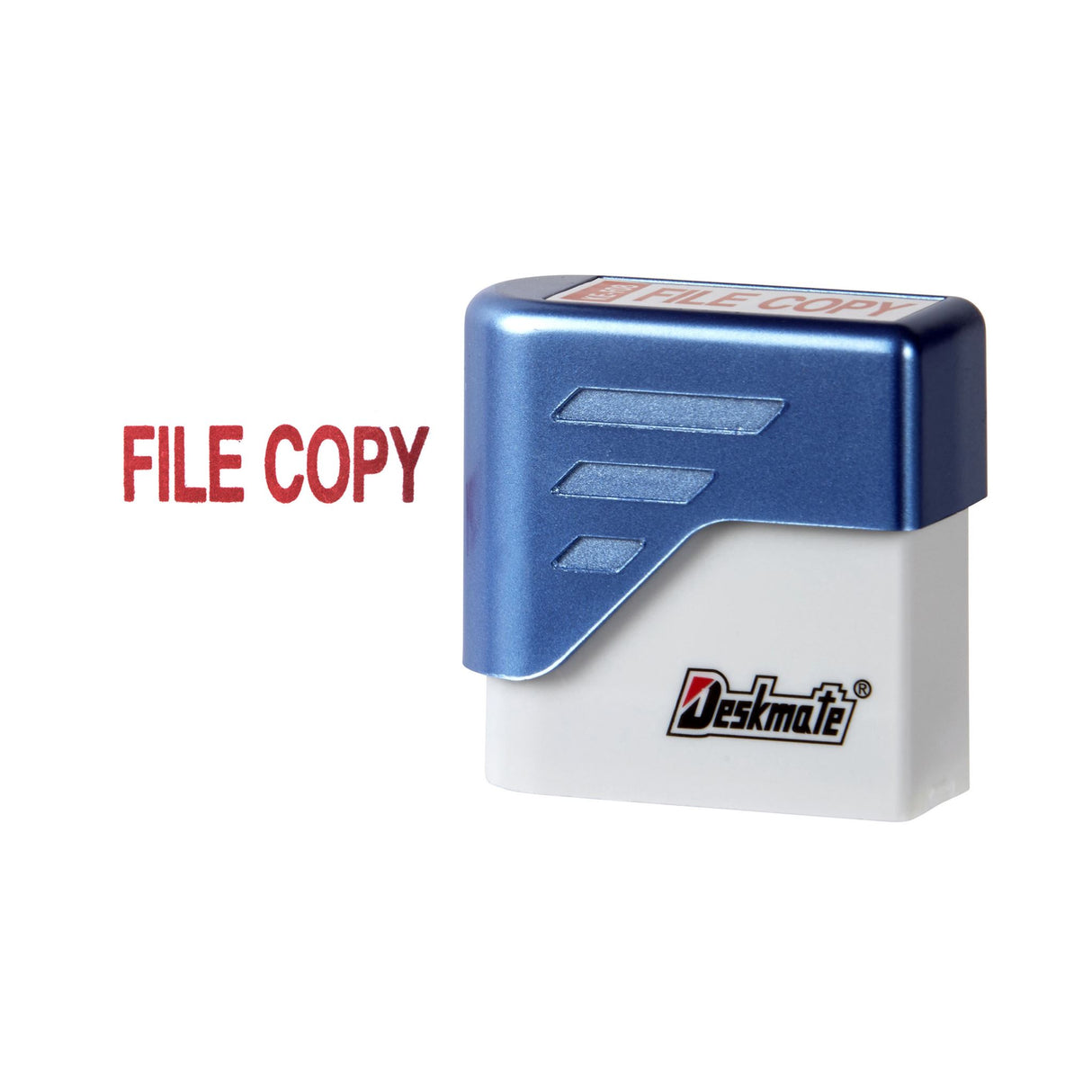 Deskmate Pre-Inked Office Stamp File Copy Red